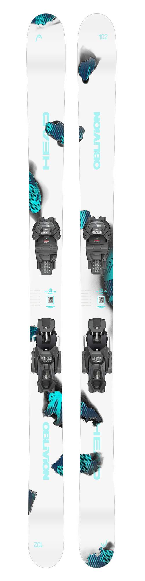 HEAD Oblivion 102 Twin Tip Skis + Attack 14 GW Bindings