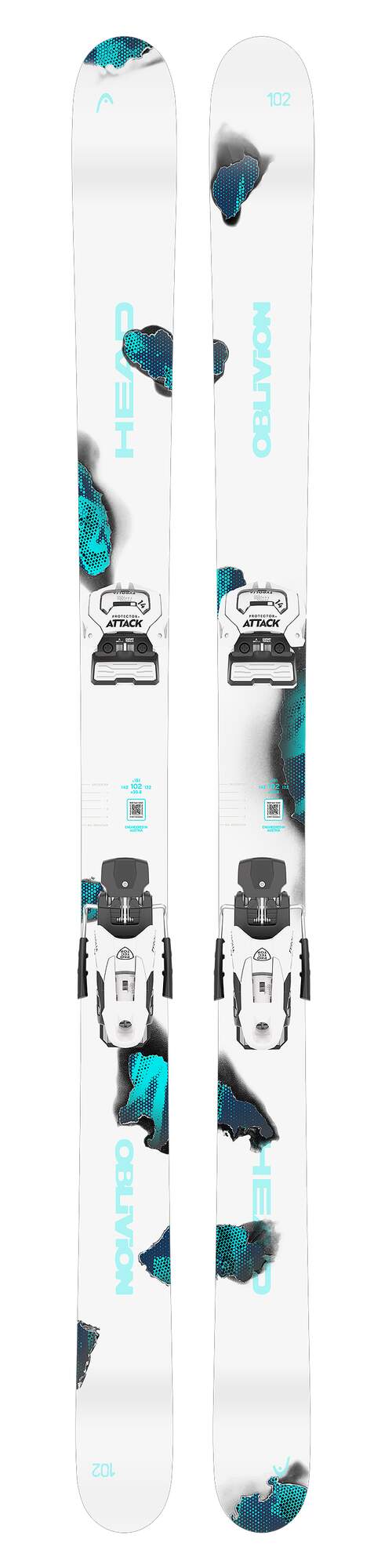 HEAD Oblivion 102 Twin Tip Skis + Attack 14 GW Bindings