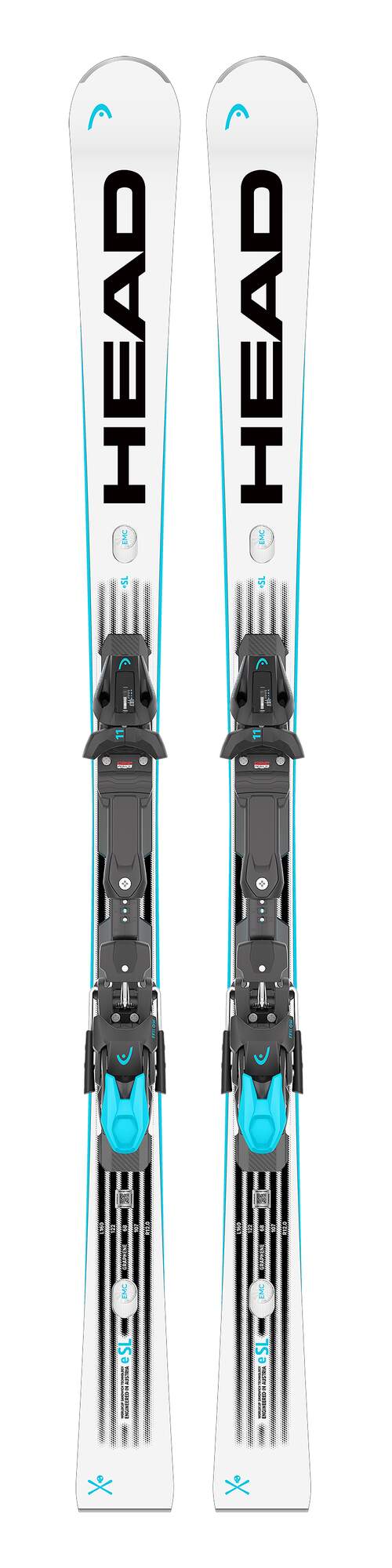 HEAD WC Rebels e-SL RP Evo 14 Race Skis - White/Black