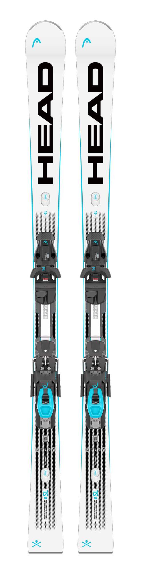 HEAD WC Rebels e-SL RP Evo 14 Race Skis - White/Black