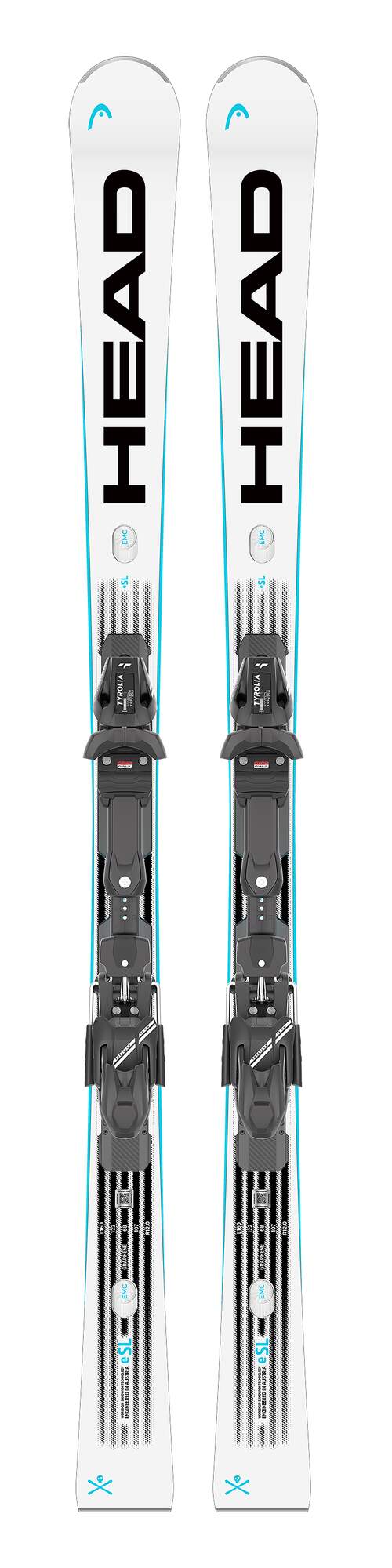 HEAD WC Rebels e-SL RP Evo 14 Race Skis - White/Black