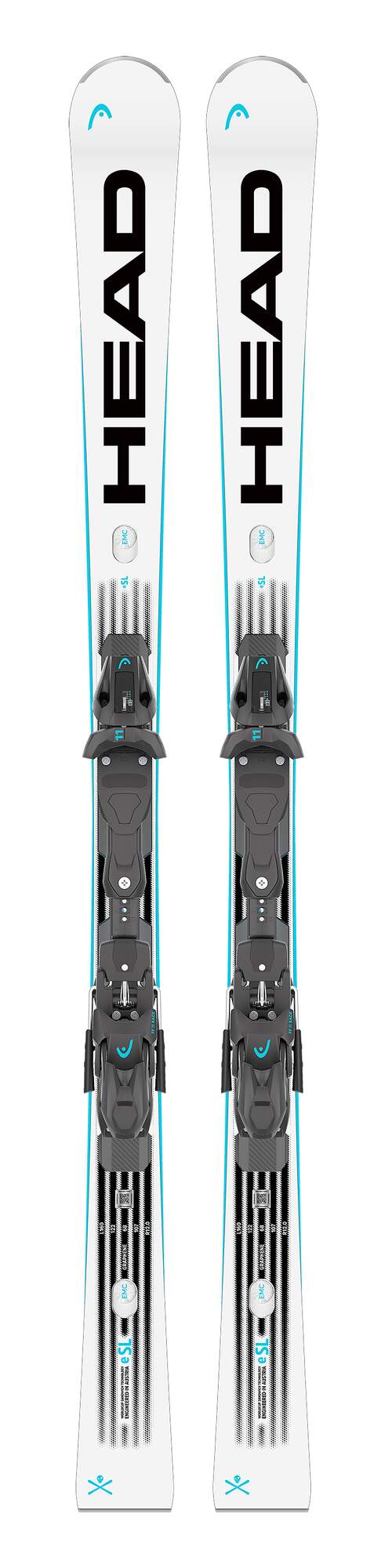 HEAD WC Rebels e-SL RP Evo 14 Race Skis - White/Black