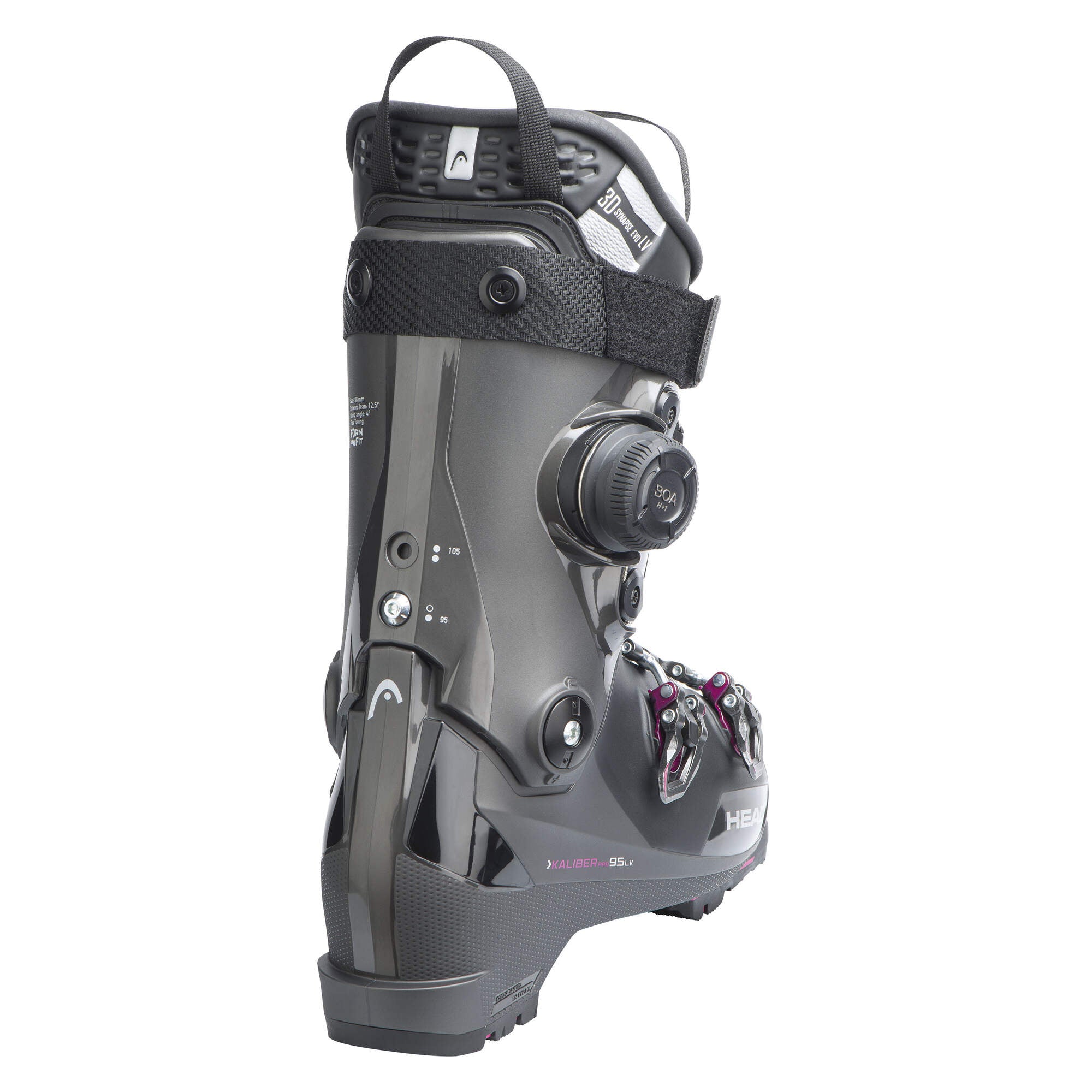 HEAD Kaliber Pro 95 W LV GW BOA Women's Ski Boots - Anthracite/Fuchsia
