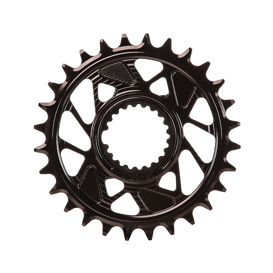 Wheels Manufacturing, Shimano DM HG+ Outboard, Chainring, Teeth: 28, Speed: 12, BCD: Direct Mount Shimano, Single, 7075 Aluminum, Black