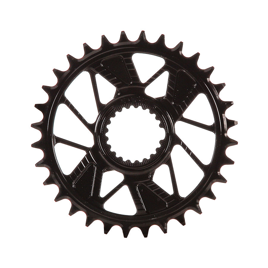 Wheels Manufacturing, Shimano DM HG+ Outboard, Chainring, Teeth: 28, Speed: 12, BCD: Direct Mount Shimano, Single, 7075 Aluminum, Black