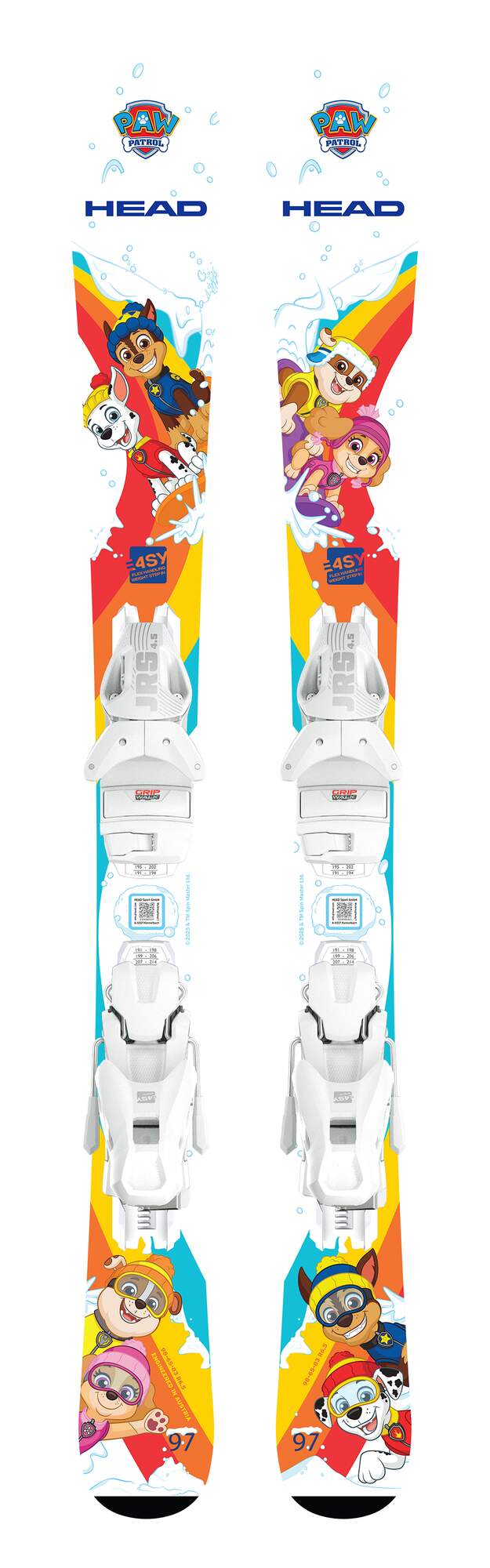 HEAD Paw Patrol Junior Skis + JRS 4.5 GW CA Bindings
