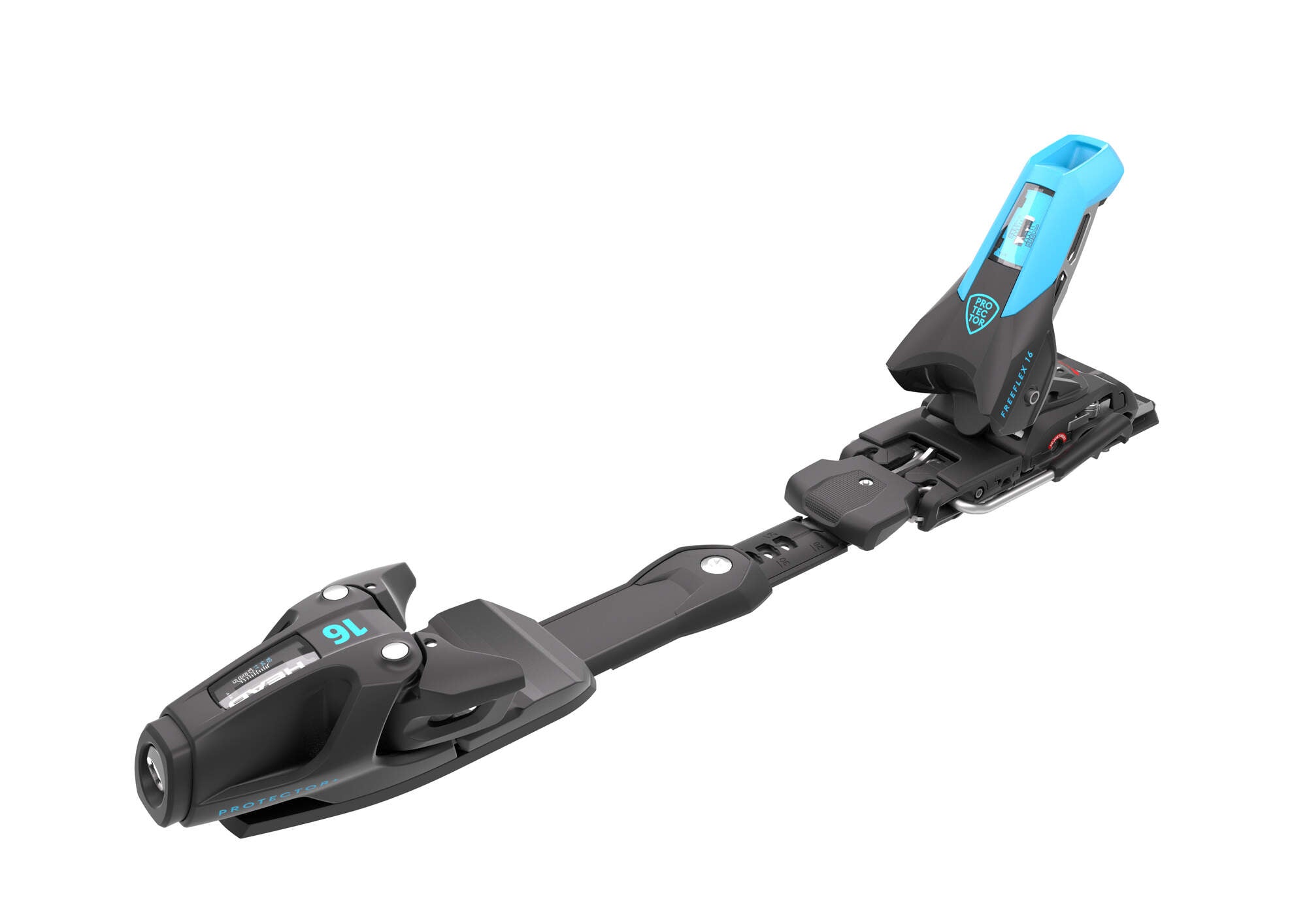 HEAD Protector+ Freeflex ST 16 GW Ski Bindings - 85 mm Matte Black/Speed Blue