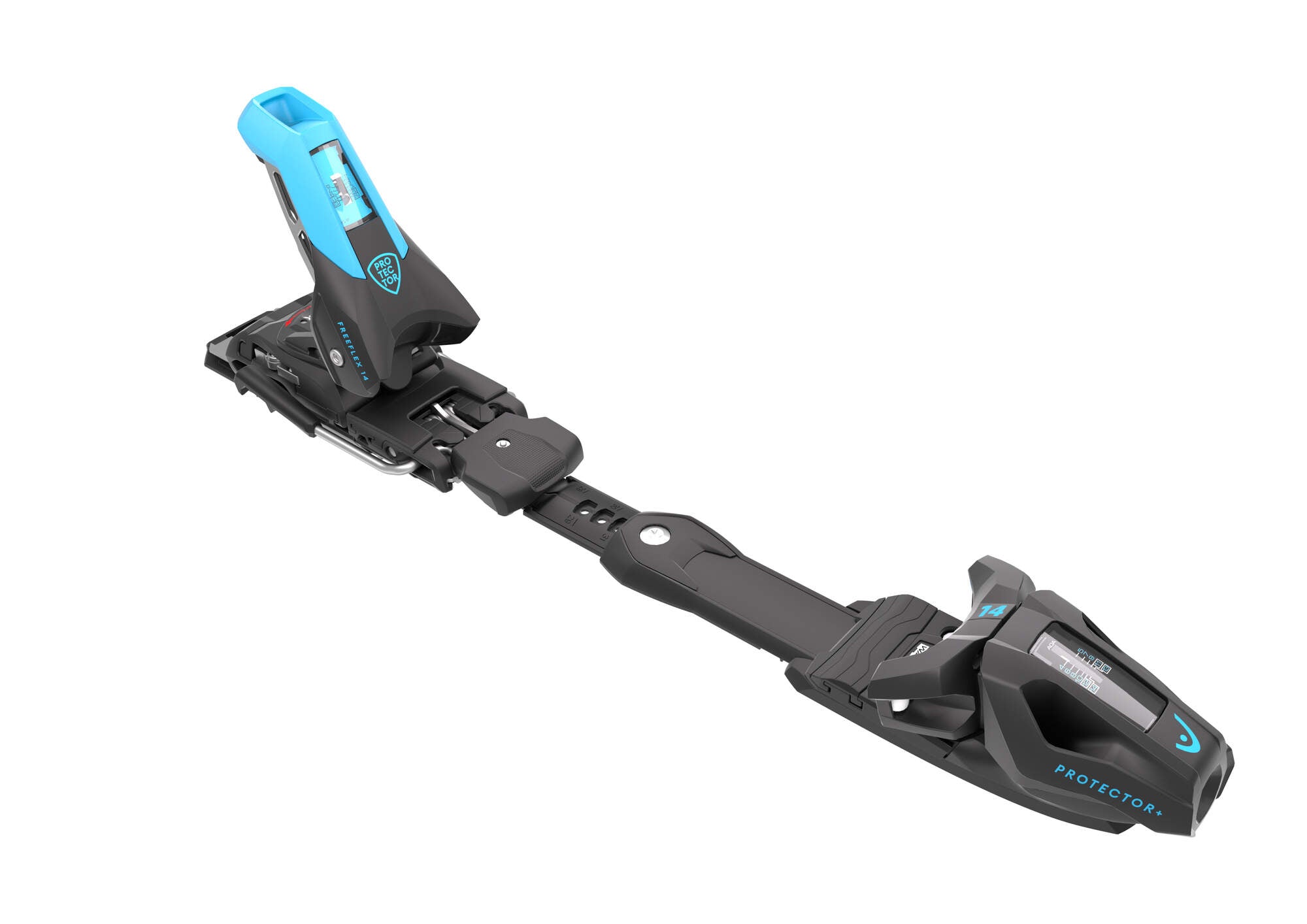 HEAD Protector+ Freeflex 14 GW Ski Bindings - 85 mm Matte Black/Speed Blue