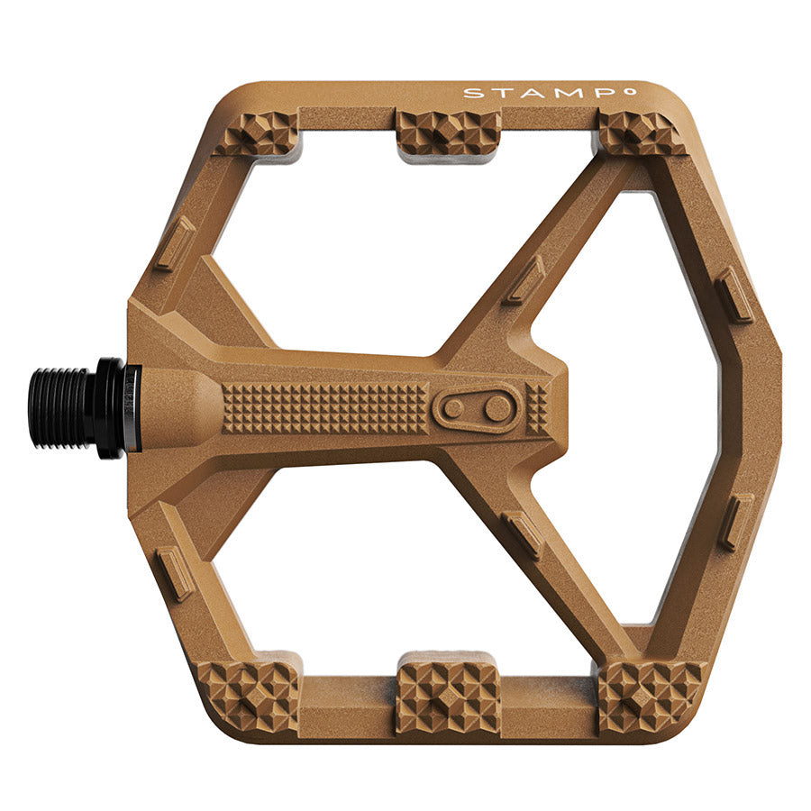 crankbrothers, STAMP 0, Platform Pedals, Body: Composite, Spindle: Cr-Mo/Steel, 9/16'', Black, Large, Pair