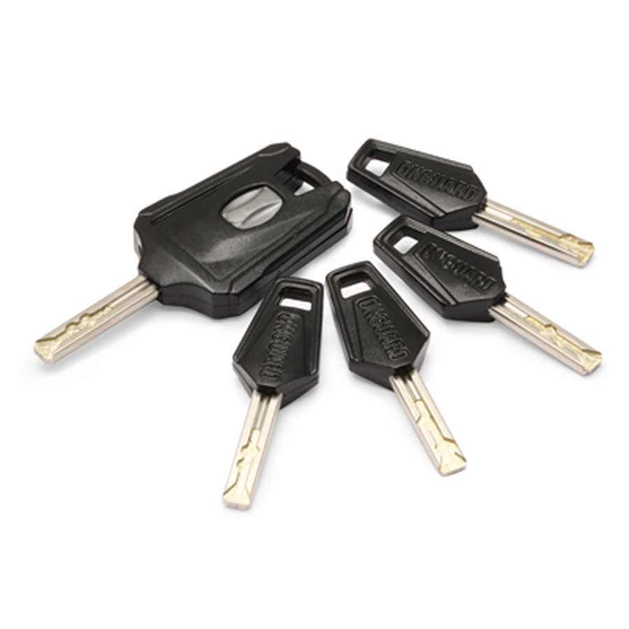 OnGuard, Doberman 8028, Coil cable with key lock, 12mm x 185cm (12mm x 6')