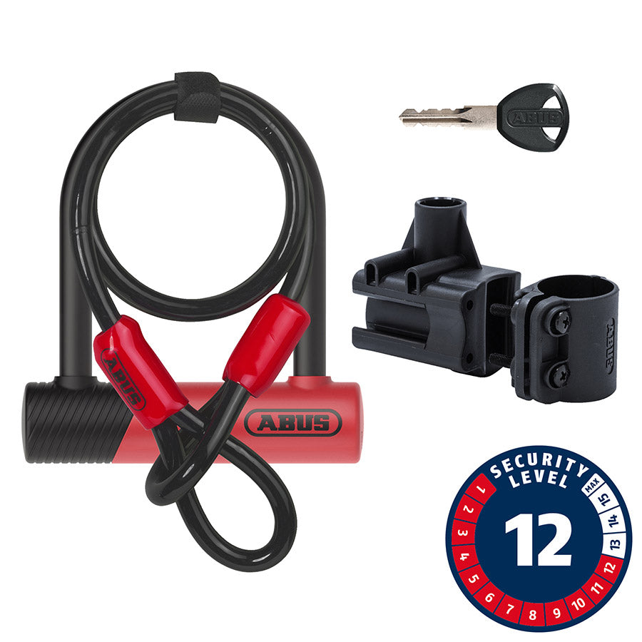 Ultimate 420K Mini + Cobra, U-Lock, Key, 140x150mm, 5.5''x5.9'', Thickness in mm: 14mm, Red