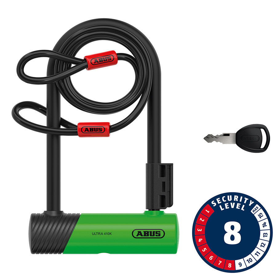 Ultra 410K Mini + Cobra, U-Lock, Key, 150x180mm, 5.9''x7'', Thickness in mm: 12mm, Green