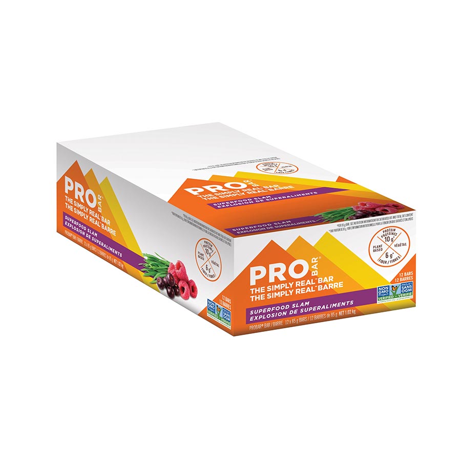 ProBar, Simply Real, Bars, Whole Berry Blast, 12pcs
