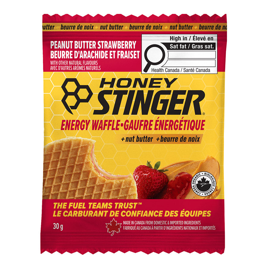Honey Stinger, Nut Butter, Energy Waffles, Peanut Butter, 12pcs