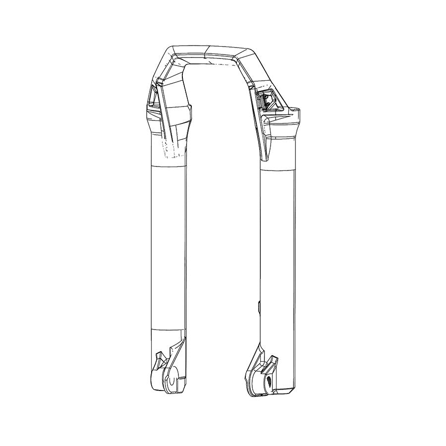 RockShox, Lower Leg for ZEB Gloss Black, 27.5'', 11.4018.091.037