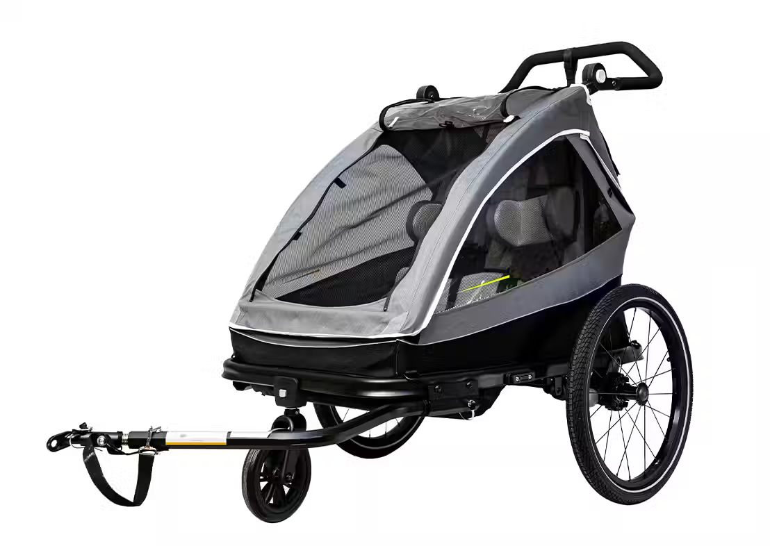 Double Seat Child Trailer