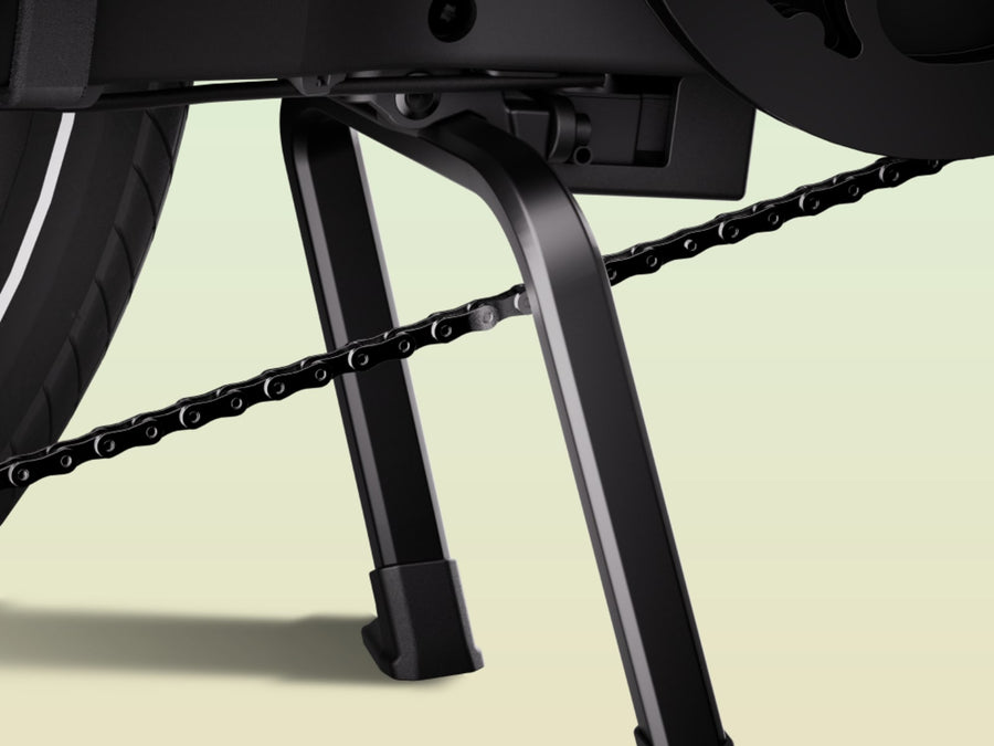 E-lock kickstand and alarm