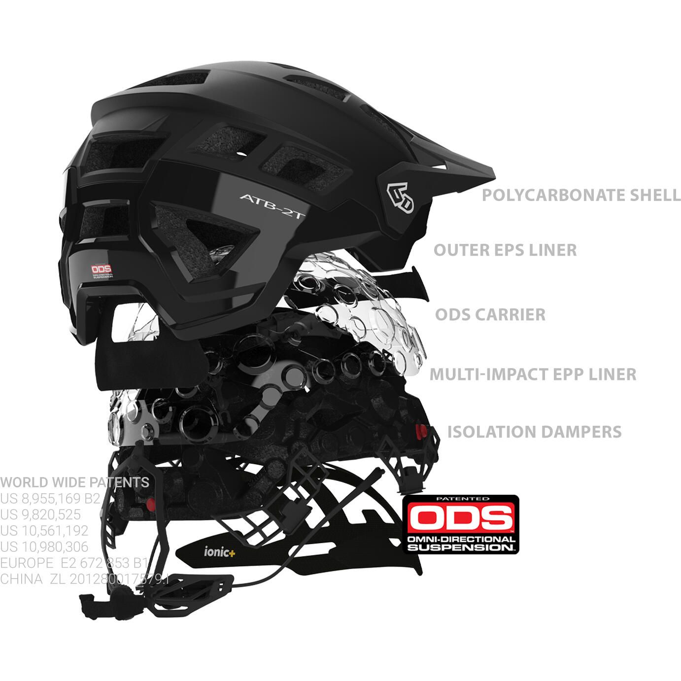 6D ATB-2T Ascent Trail MTB Helmet
