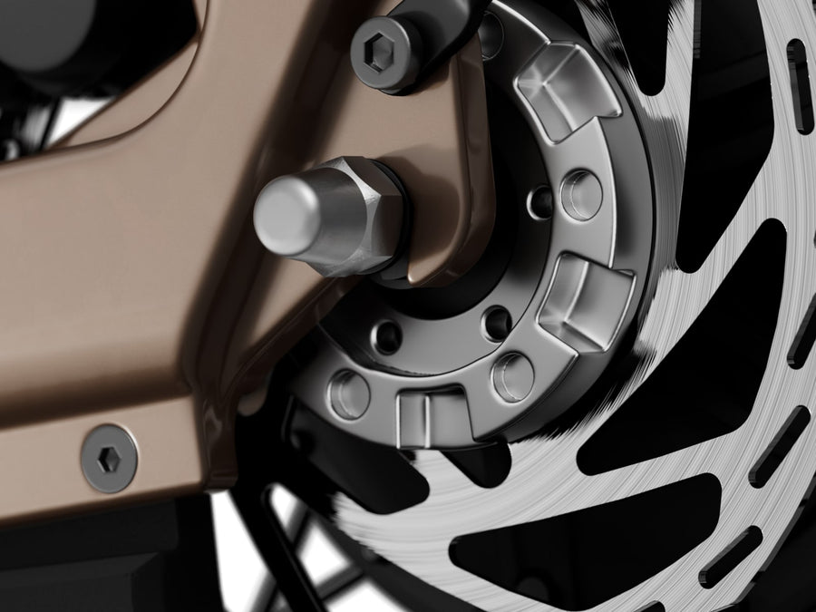 Integrated rear wheel lock