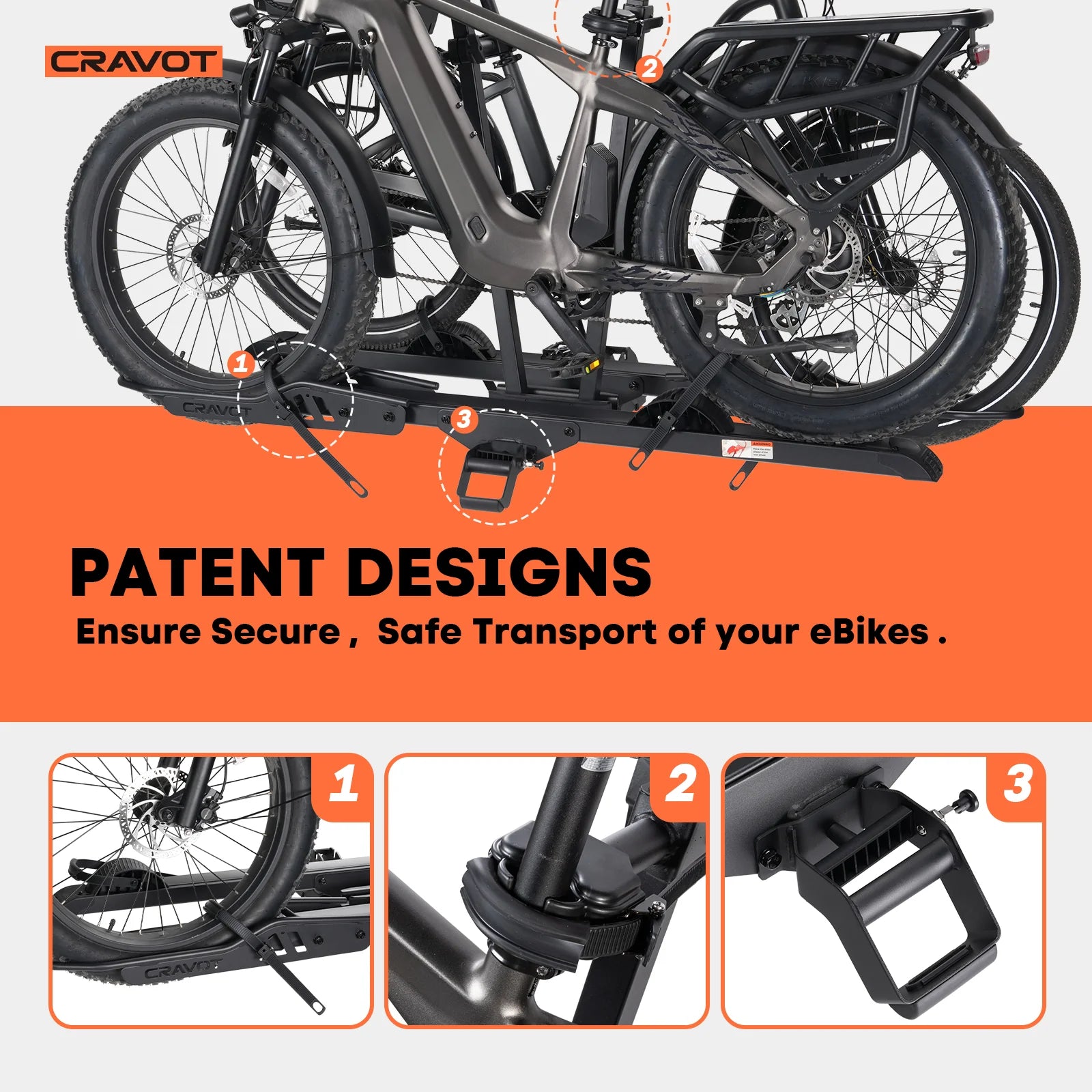 CyberRack E2 PLUS Hitch Bike Rack