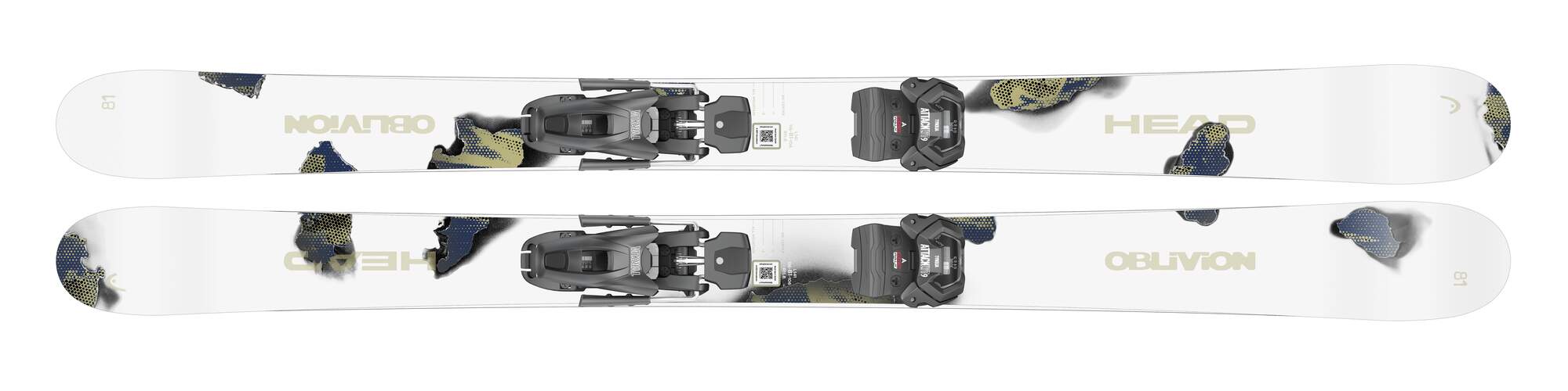 HEAD Oblivion Jr. Twin Tip Skis + Attack LYT 9 GW Bindings