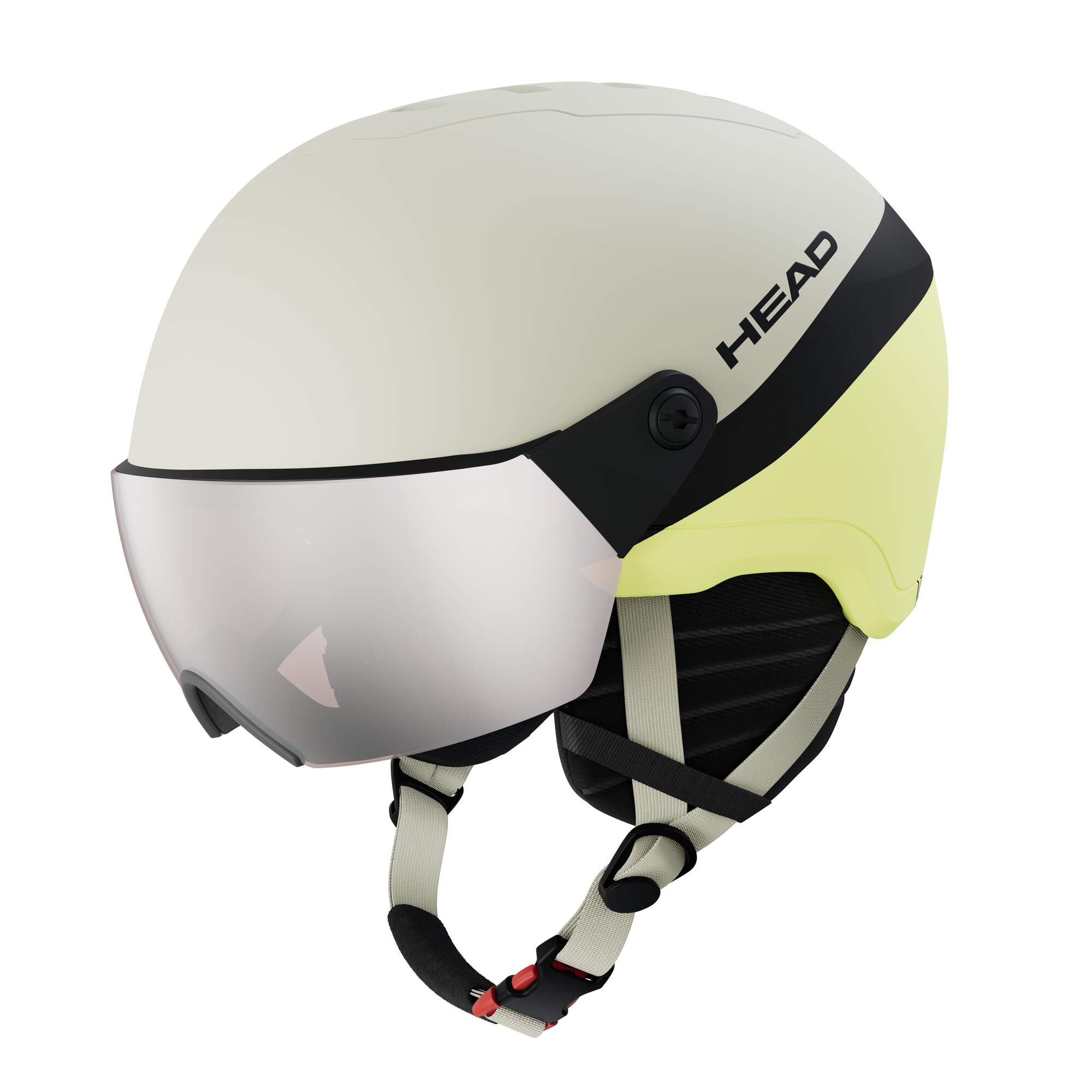 HEAD Yuki Visor Kids' Helmet - Lime Swirl