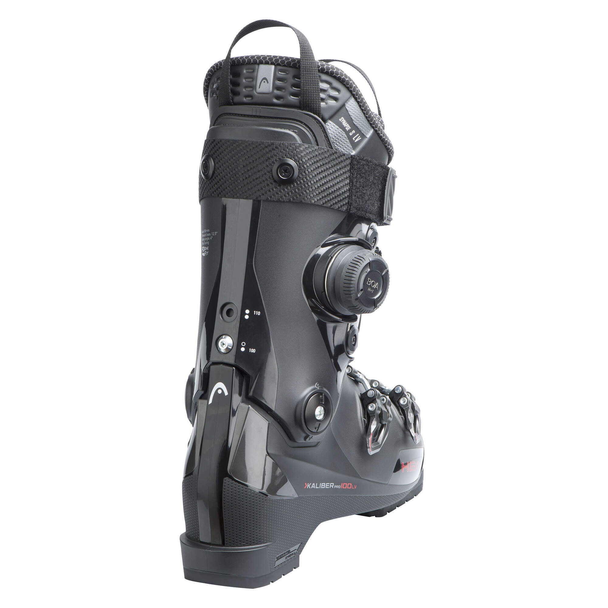 HEAD Kaliber Pro 100 LV BOA Ski Boots - Black/Red