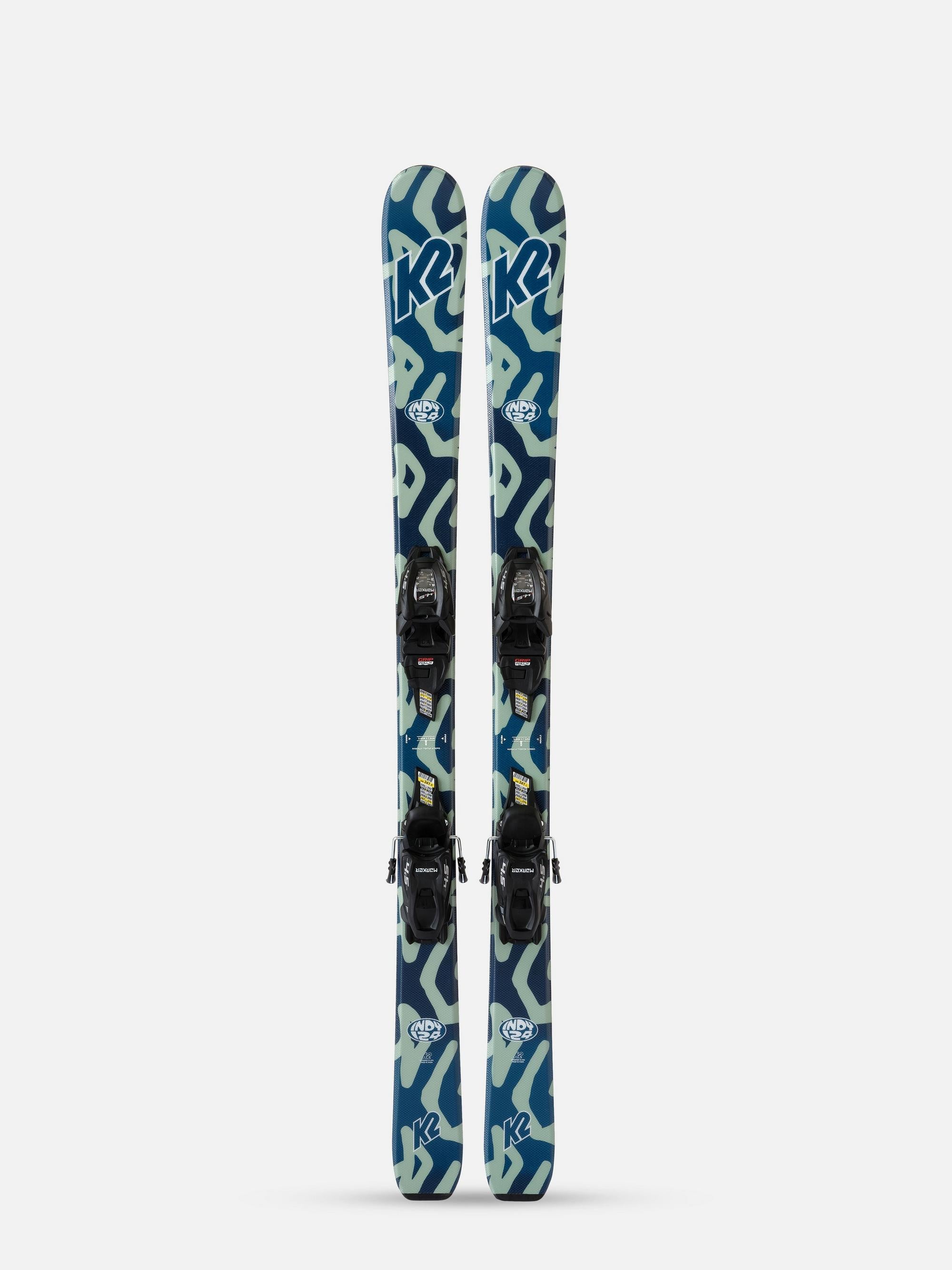 K2 Indy Youth Skis + FDT JR 4.5 Bindings