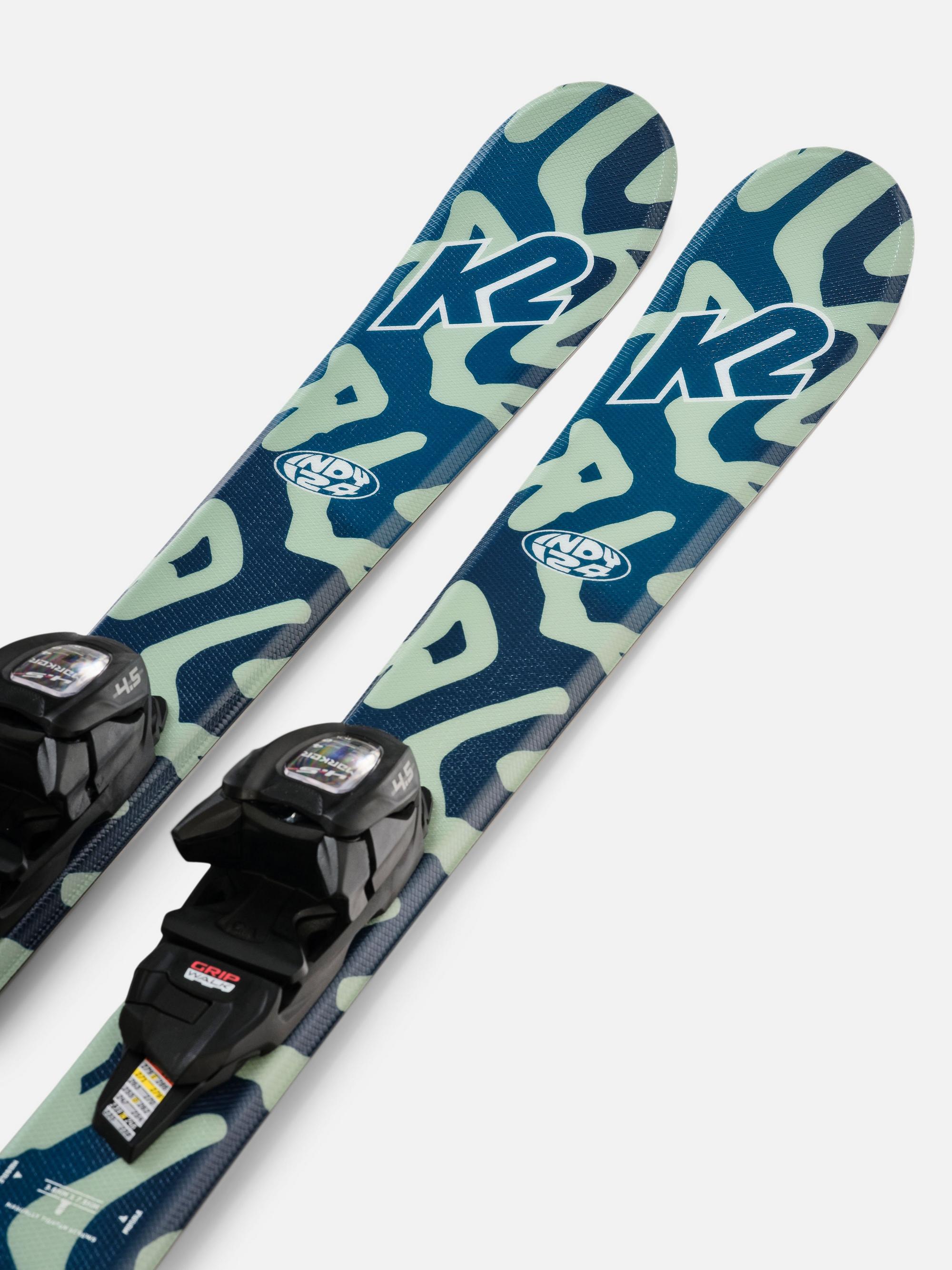 K2 Indy Youth Skis + FDT JR 4.5 Bindings