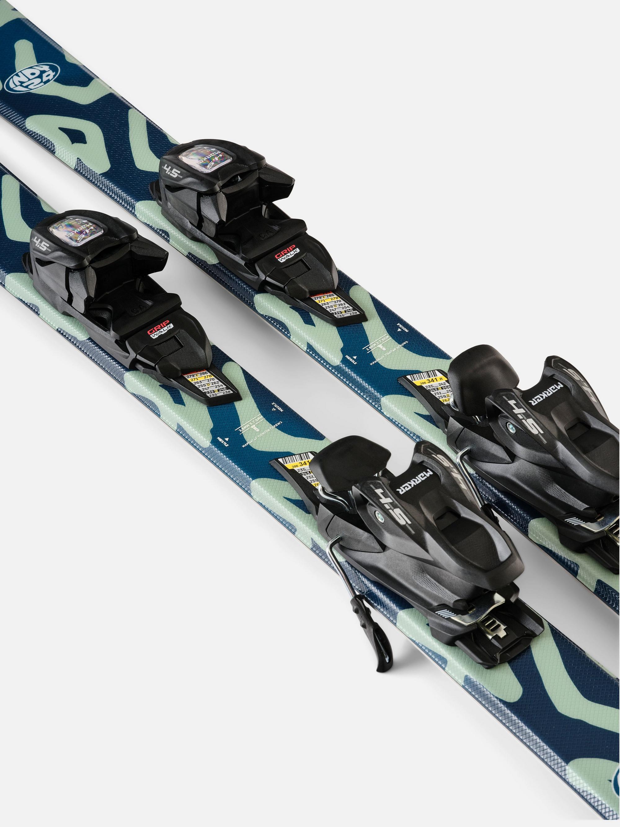 K2 Indy Youth Skis + FDT JR 4.5 Bindings