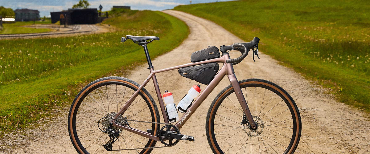 Trek Checkpoint ALR gravel bike on a gravel road