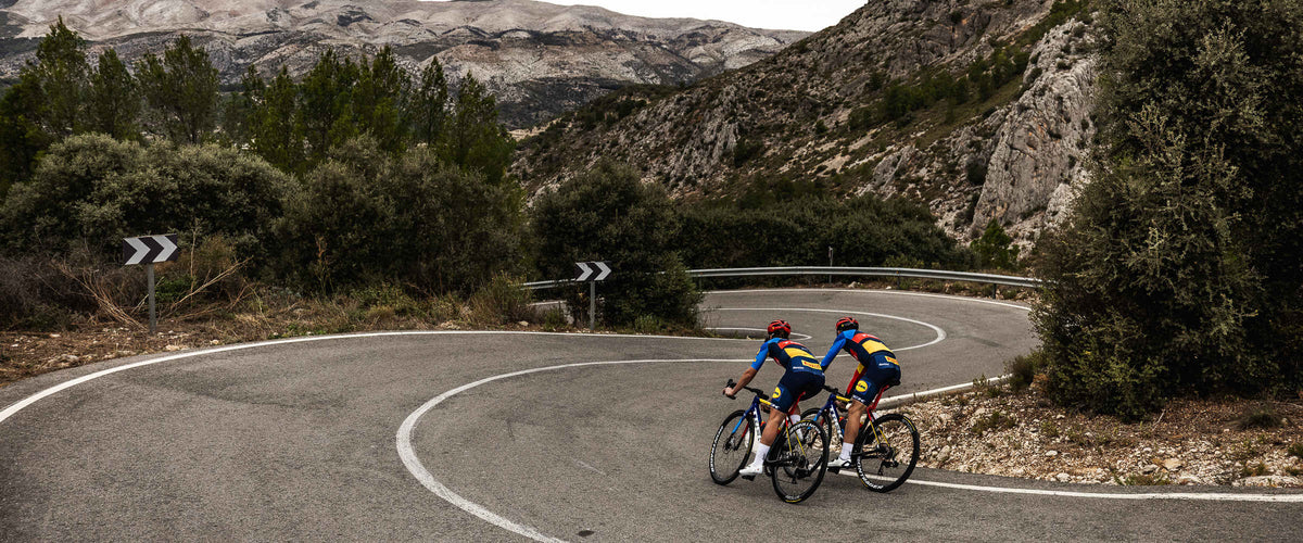 Riding a Trek Madone road bike